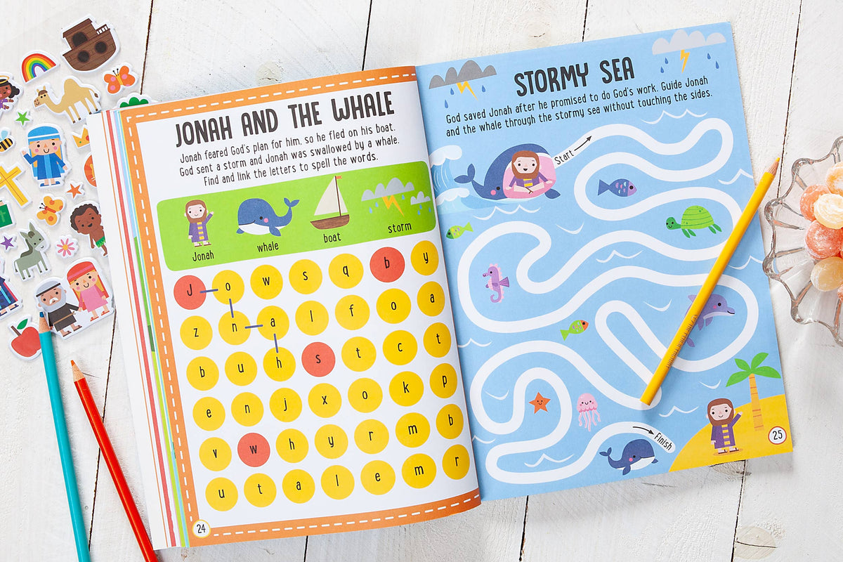 Broadstreet My Bible Stories Sticker Activity Book book cover 3