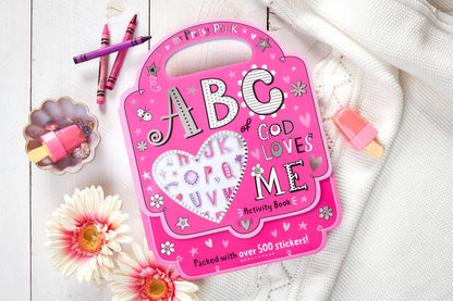 Broadstreet My Pretty Pink ABC of God Loves Me Activity Book book cover 1