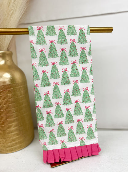 Mary Square Rosy Woodlands Tea Towel