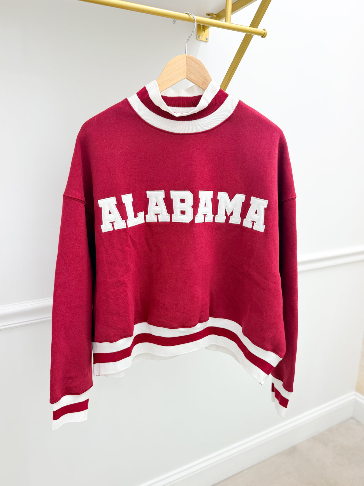 Pretty Follies Alabama Striped Detail Sweatshirt