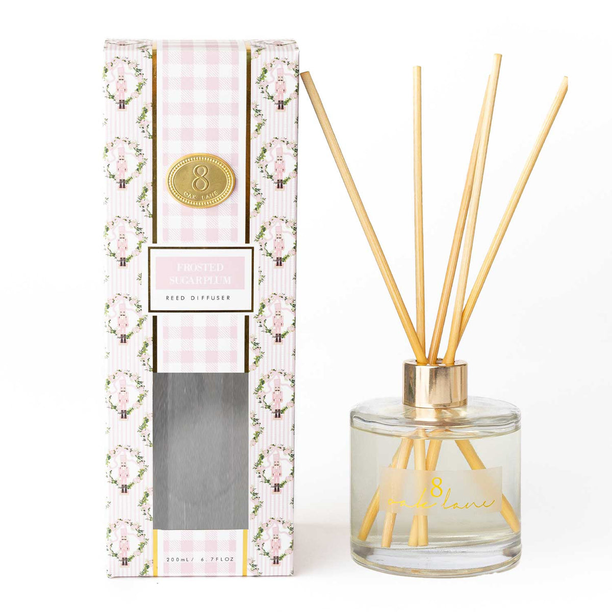 8 Oak Lane Frosted Sugarplum Reed Diffuser