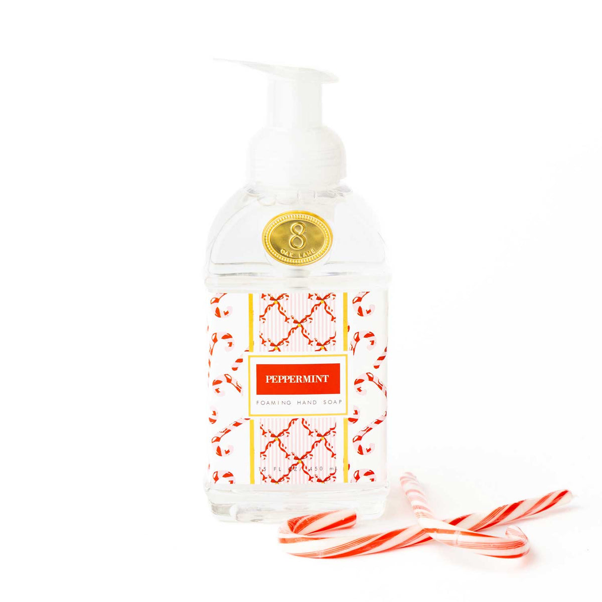 8 Oak Lane Peppermint Candy Cane Foaming Hand Soap
