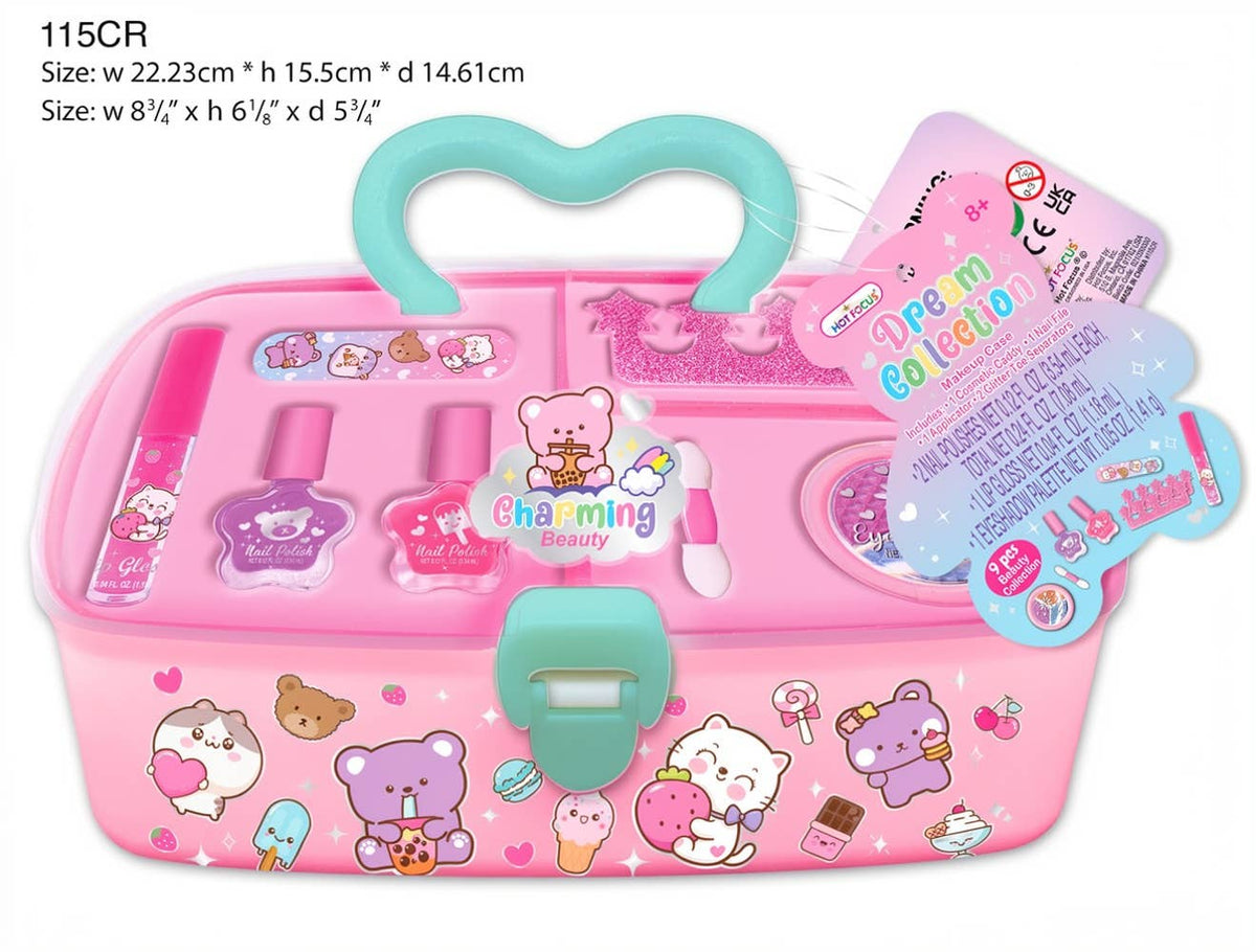 Hot Focus Critters Dream Collection Cosmetic Caddy Set