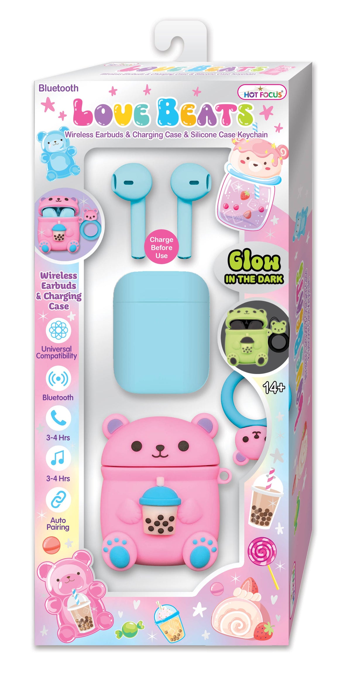 Hot Focus Gummy Bear Love Beats Wireless Earbuds