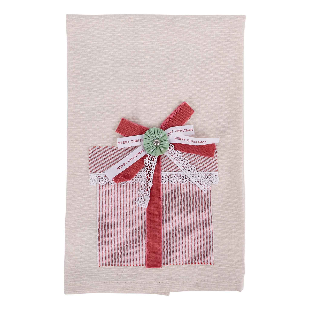 Glory Haus Merry Christmas Present Tea Towel - Lavish Boutique
