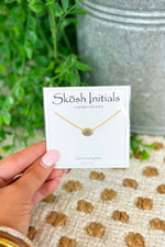 Skosh Gold Initial Necklace