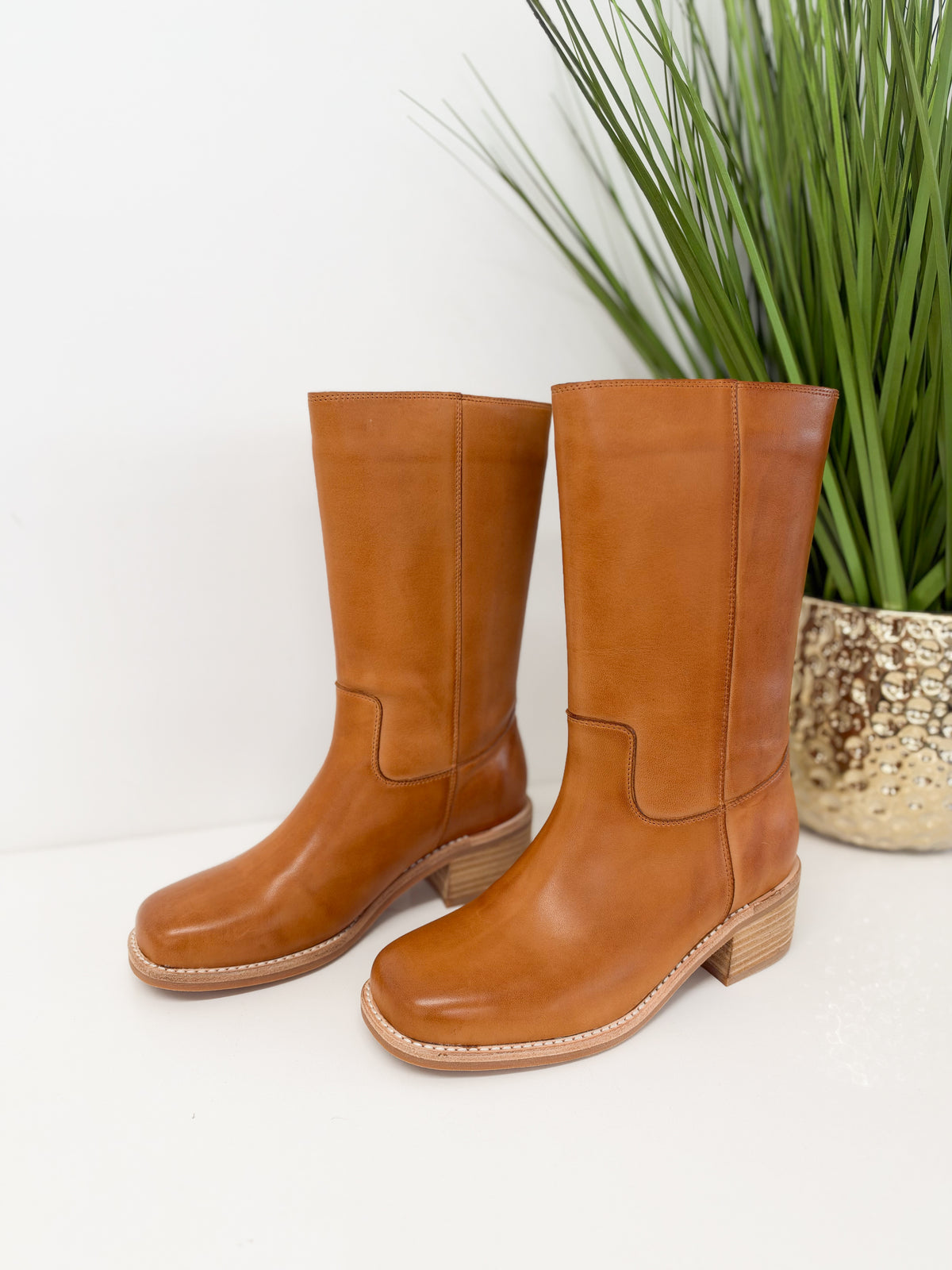 Antelope Celeste Tall Leather Boot