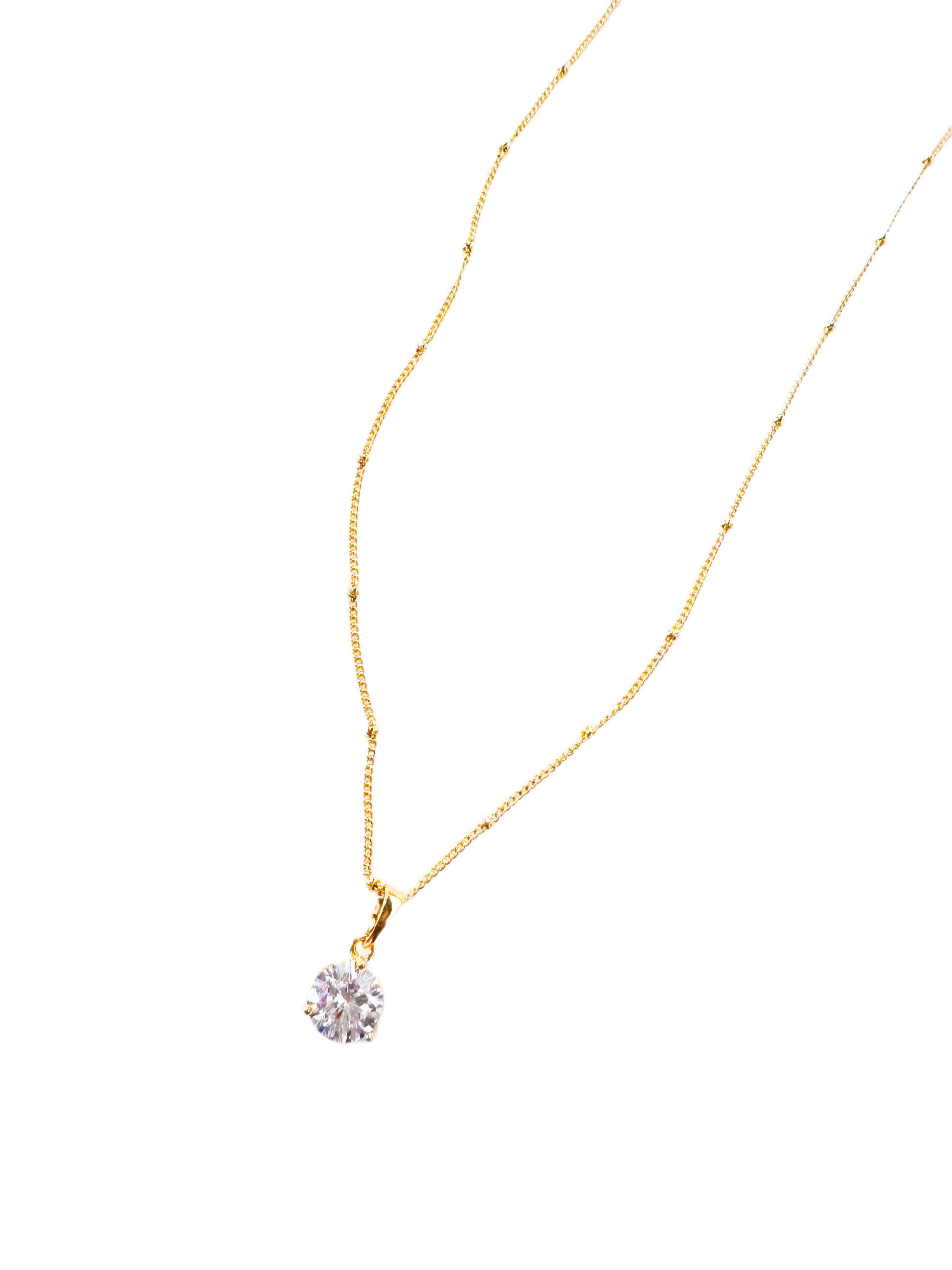 Lauren Kenzie Diamond Necklace Gold