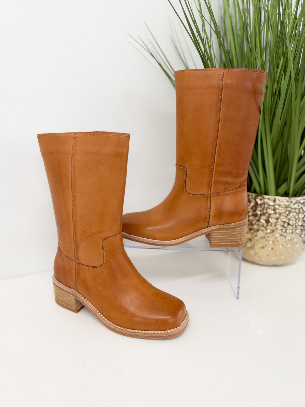 Antelope Celeste Tall Leather Boot