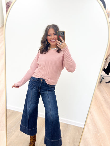 Allie Rose Soft Ribbed Dolman Top