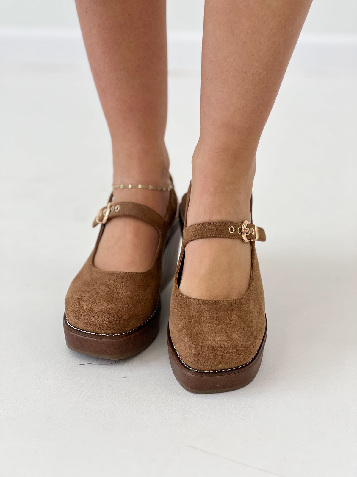 Corky's Pity Party Faux Suede Mary Jane Wedge