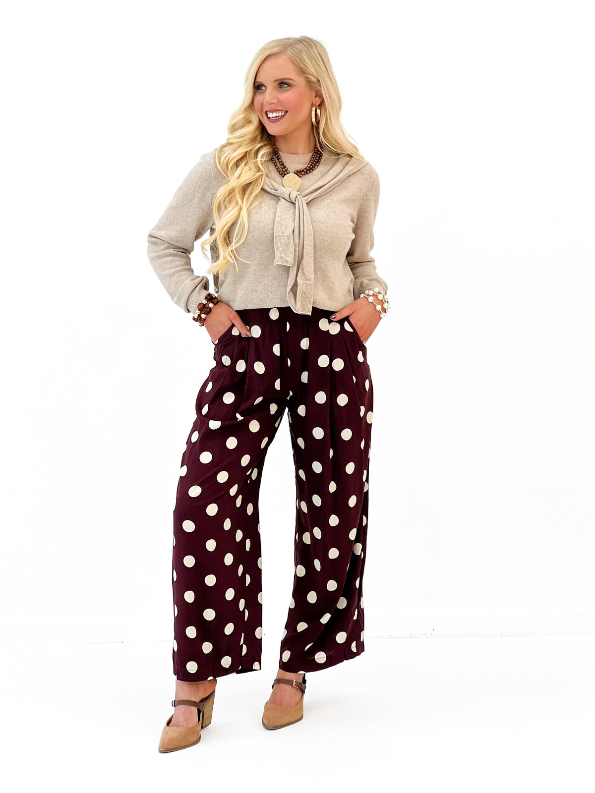 Hyfve Crew Neck Sweater With Faux Wrap