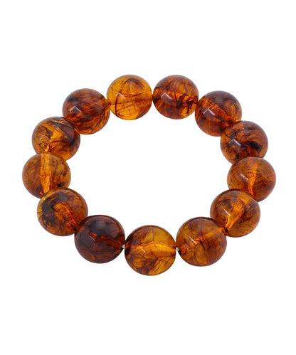 Golden Stella Marble Stone Bracelet in Tortoise