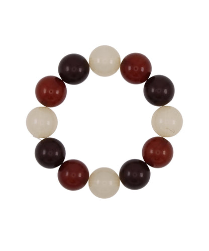 Golden Stella Colored Ball Bracelet in Brown Multi