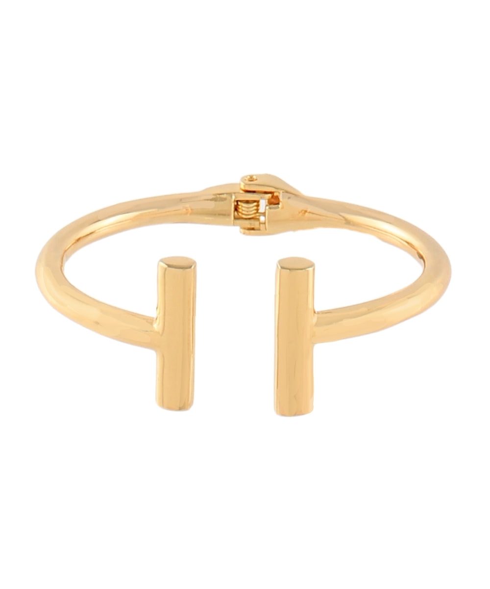 Golden Stella Bar End Cuff Bracelet in Gold