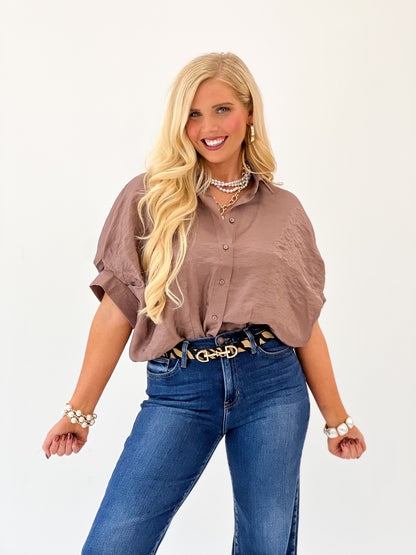 Glam Short Sleeve Balloon Shirt