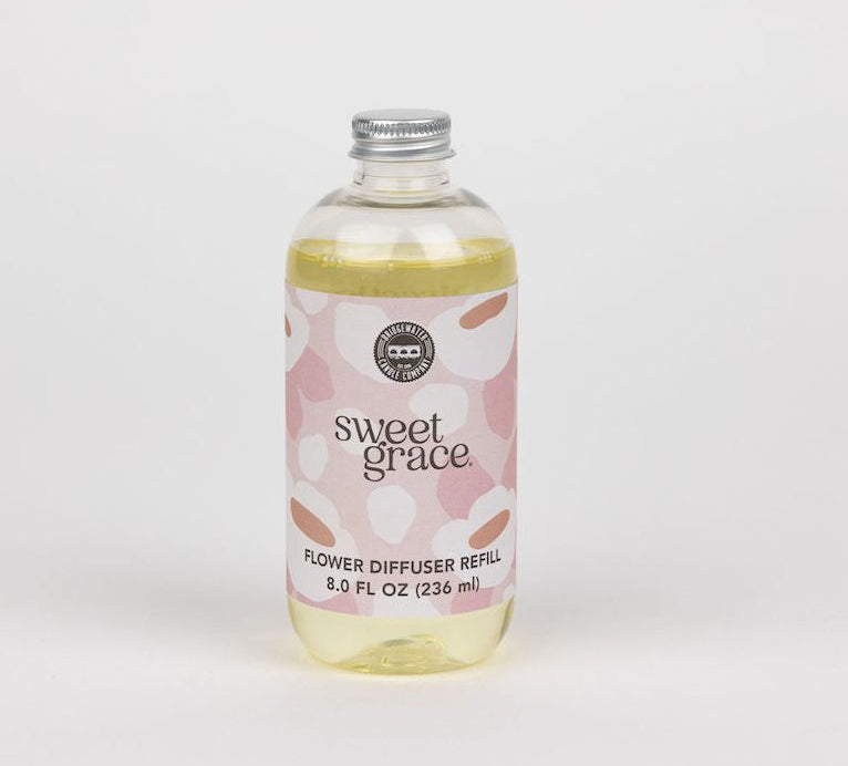 Sweet Grace dye-free flower diffuser refill bottle