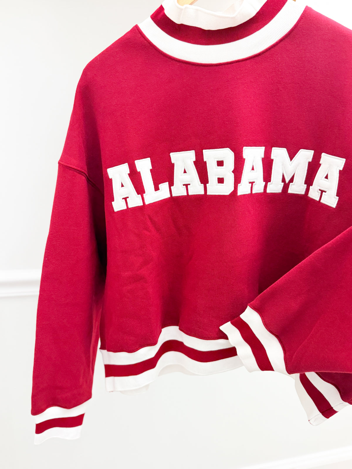 Pretty Follies Alabama Striped Detail Sweatshirt