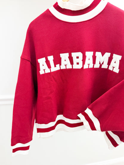 Pretty Follies Alabama Striped Detail Sweatshirt