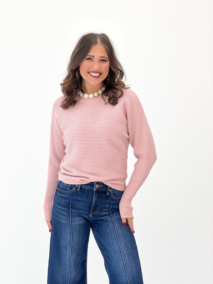 Allie Rose Soft Ribbed Dolman Top