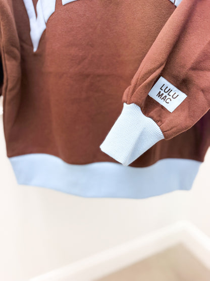 LuLu Mac Puff Mock Neck Sweatshirt