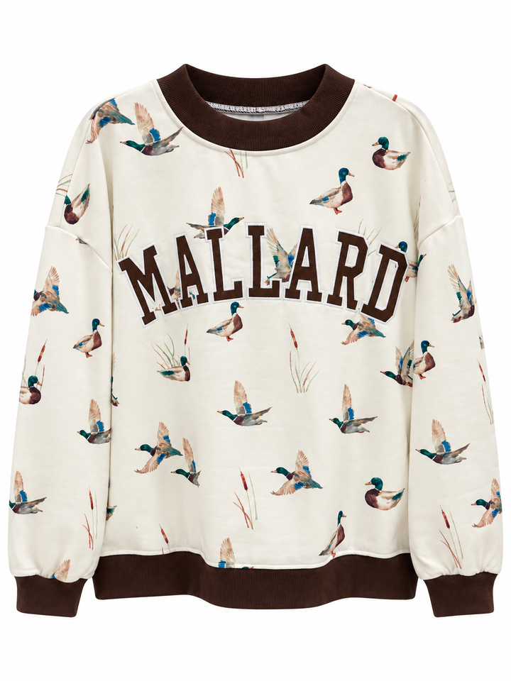 The Lavish Label Crew Neck Mallard Top