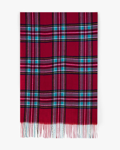 Original USA Classic Scotch Plaid Scarf Red