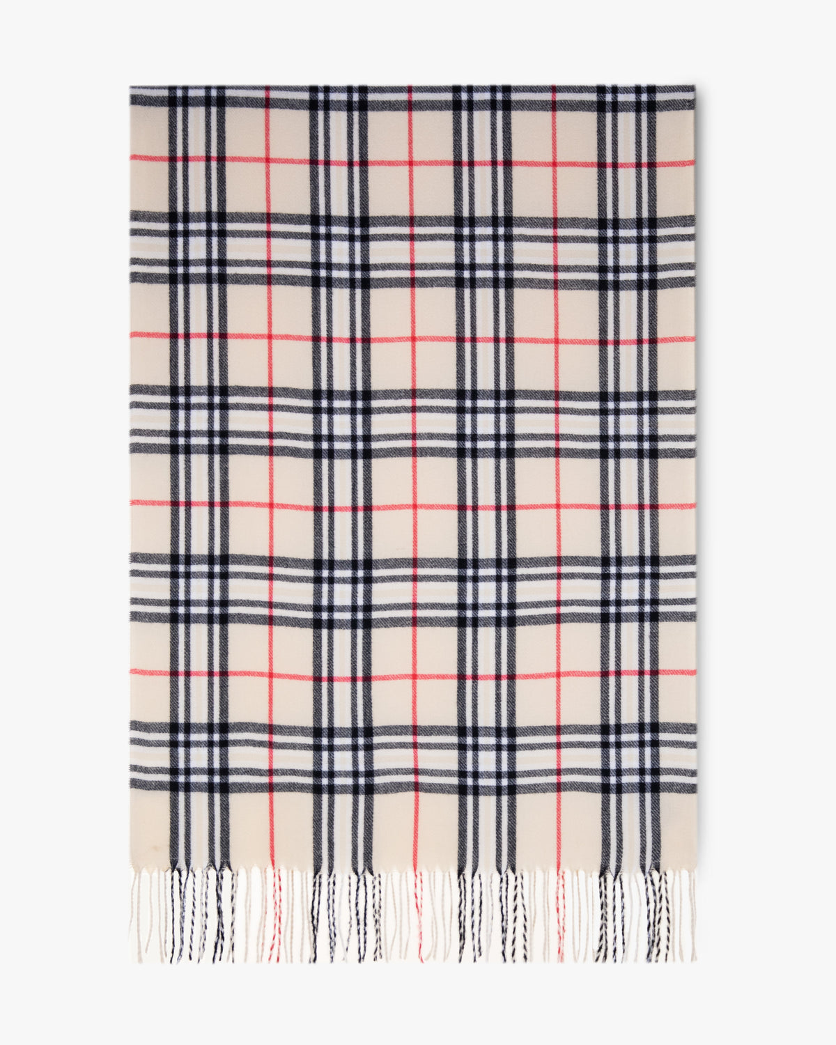 Original USA Soft Feel Highland Plaid Scarf Beige