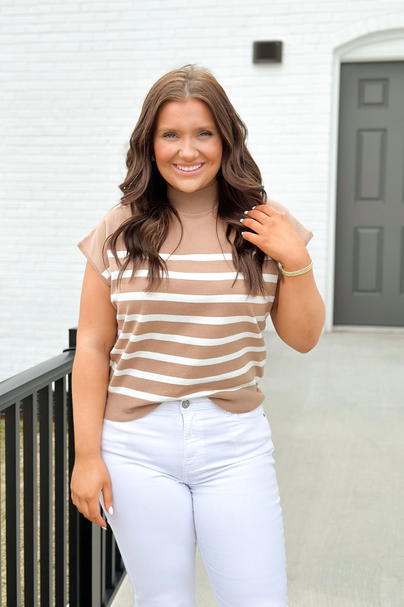 Coco Short Sleeve Striped Top