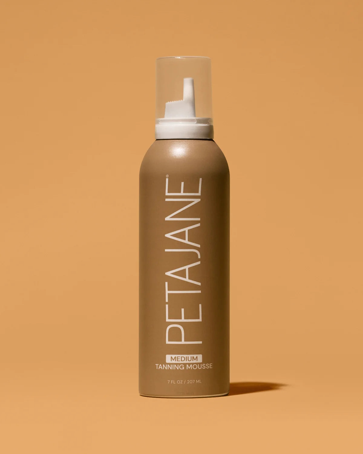 Peta Jane medium self tanning mousse bottle, brown pump spray.