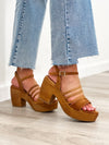 Antelope Tessa Taupe Leather Strappy Wedge