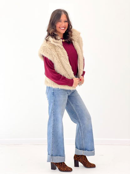 Eesome Faux Fur Zip Vest | Eesome