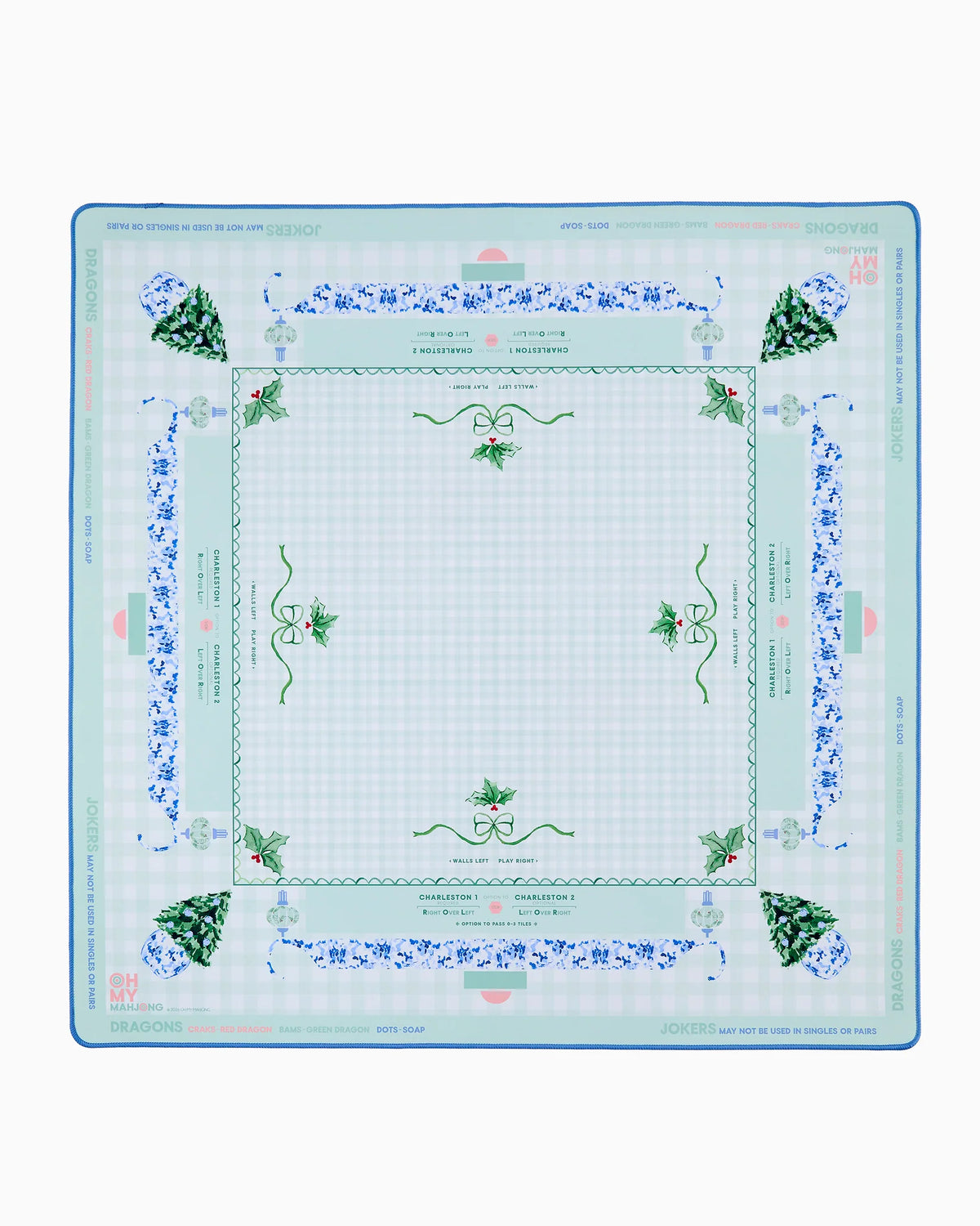 Oh My Mahjong Holly Jolly Mat in Tube