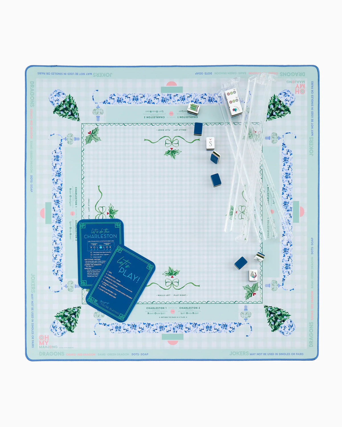 Oh My Mahjong Holly Jolly Mat in Tube