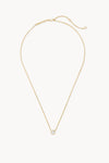 Kendra Scott Davie Pendant Necklace Gold Rock Crystal