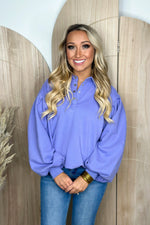 Periwinkle Fleece Pullover