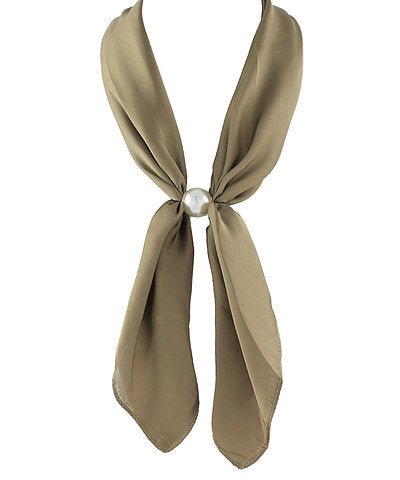 Long pearl necklace with decorative accent stations
