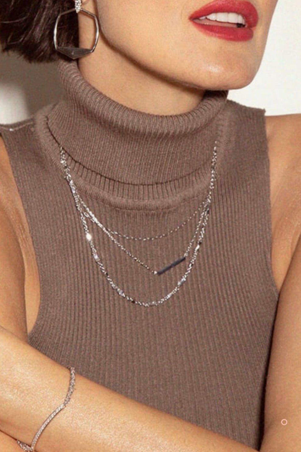 Addison Multi Strand Necklace RHD - Lavish Boutique09-JEWELRY