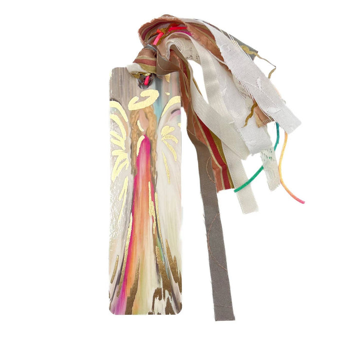 Angel of Joy Bible bookmark with a hanging tassel