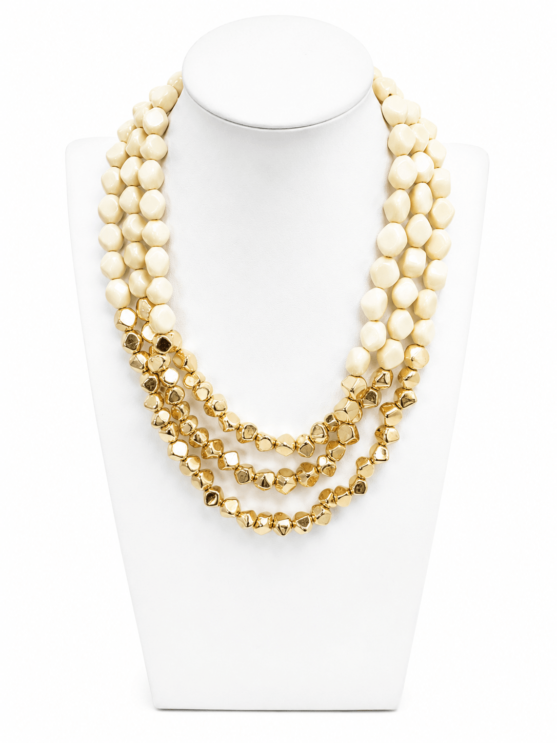 Acrylic link necklace in a layered design