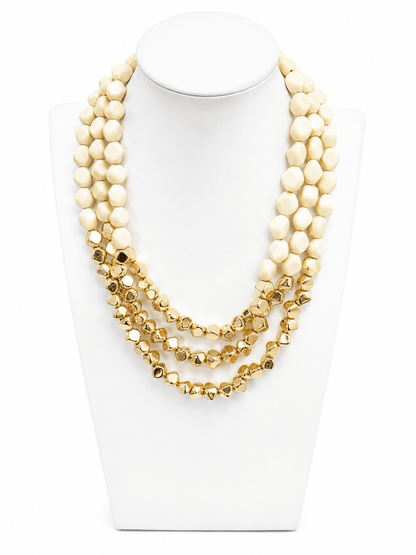 Acrylic link necklace in a layered design