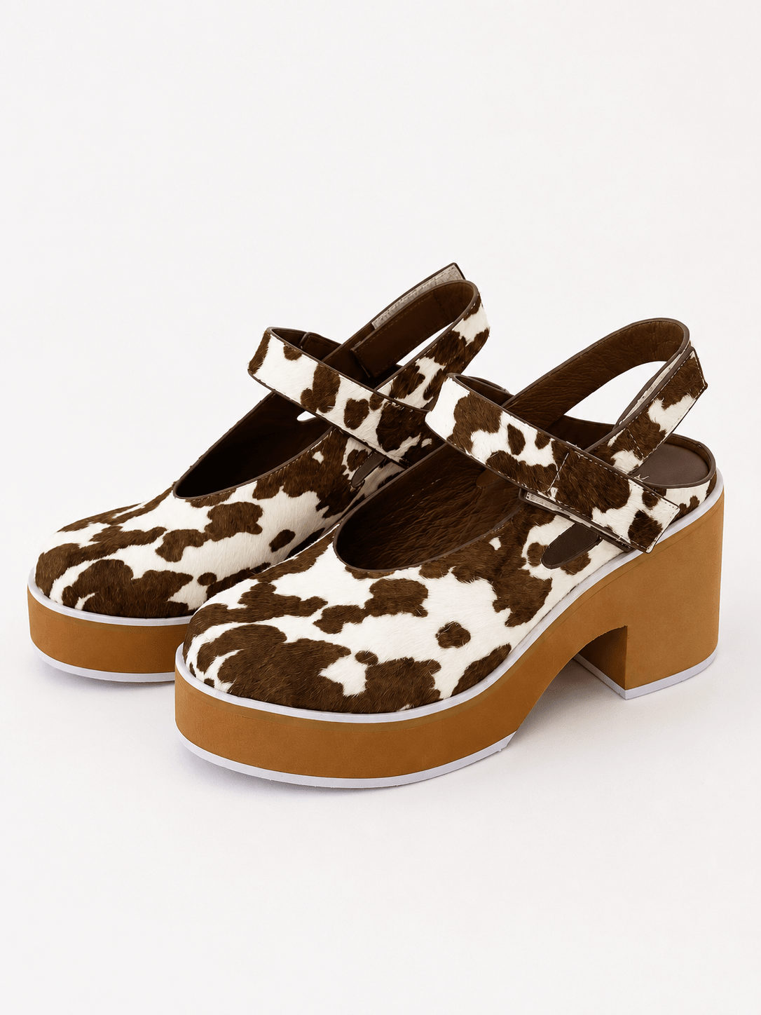 Antelope Ingrid Leather Strap Platform Clog - Lavish Boutique10-SHOES