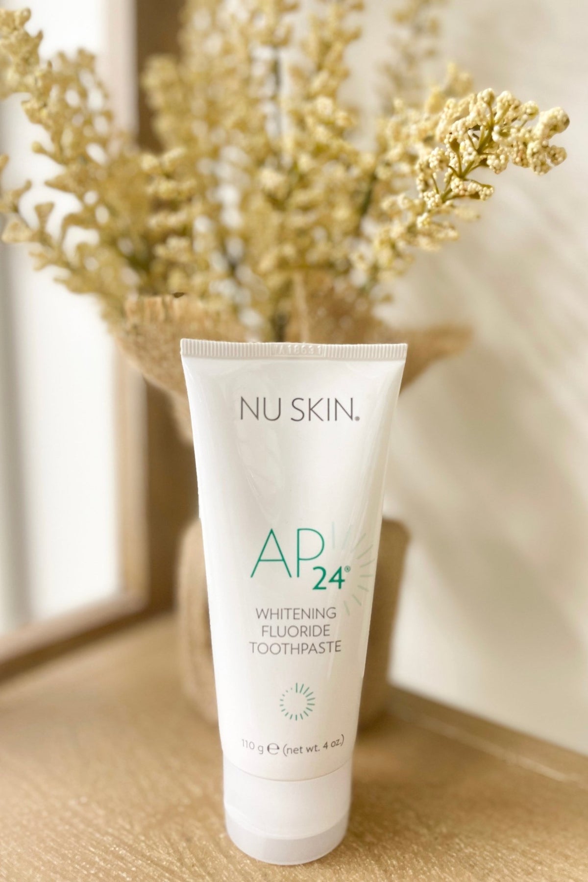 Tube of AP toothpaste