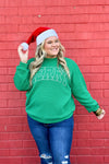 Kelly Green Merry Long Sleeve Sweatshirt