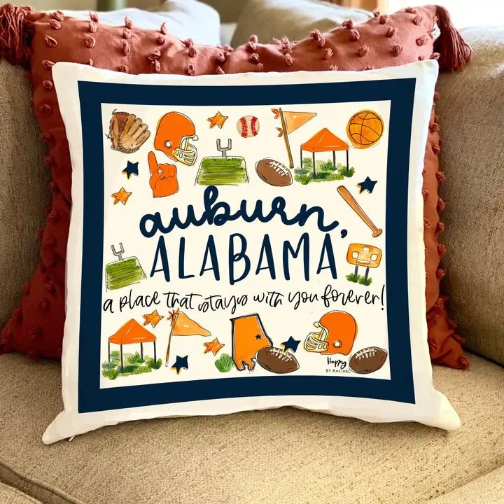 Auburn, AL Multi Sport Throw Pillow - Lavish Boutique11-GIFTS