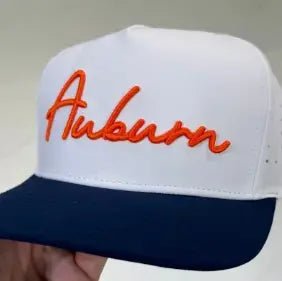 Auburn Cursive Embroidery Hat - Lavish Boutique08-ACCESSORIES