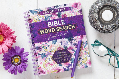 Broadstreet Bible Word Search Devotional Psalms book cover 4