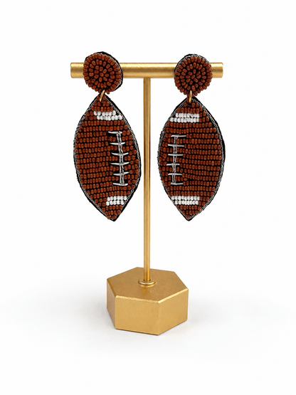 Bead Football Earring - Lavish Boutique09-JEWELRY
