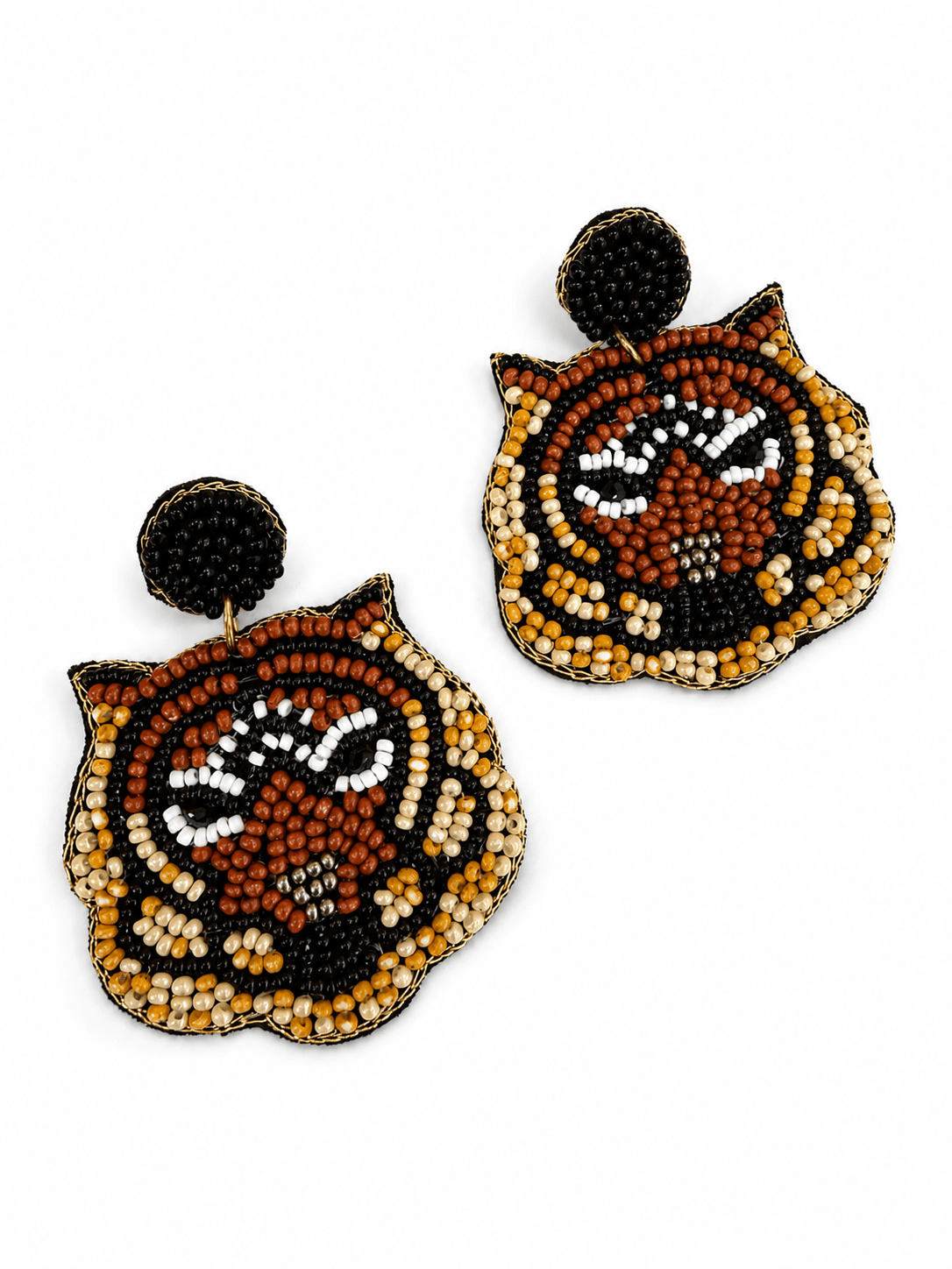 Bead Tiger Earring - Lavish Boutique09-JEWELRY