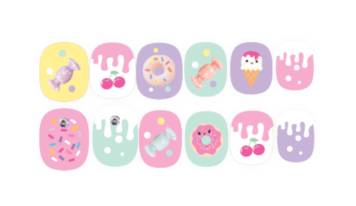Hot Focus Sweet Creations Sweets Nail Art Kit